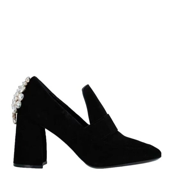 COLIAC Embellished Leather Kate Crystals Heels